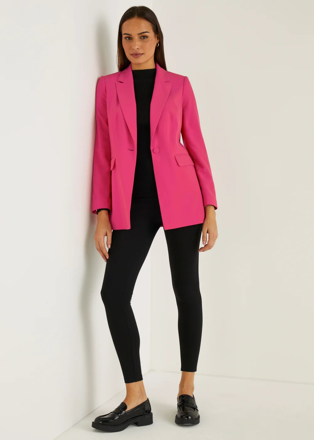 Et Vous Pink Crepe Blazer - 8 Image 2