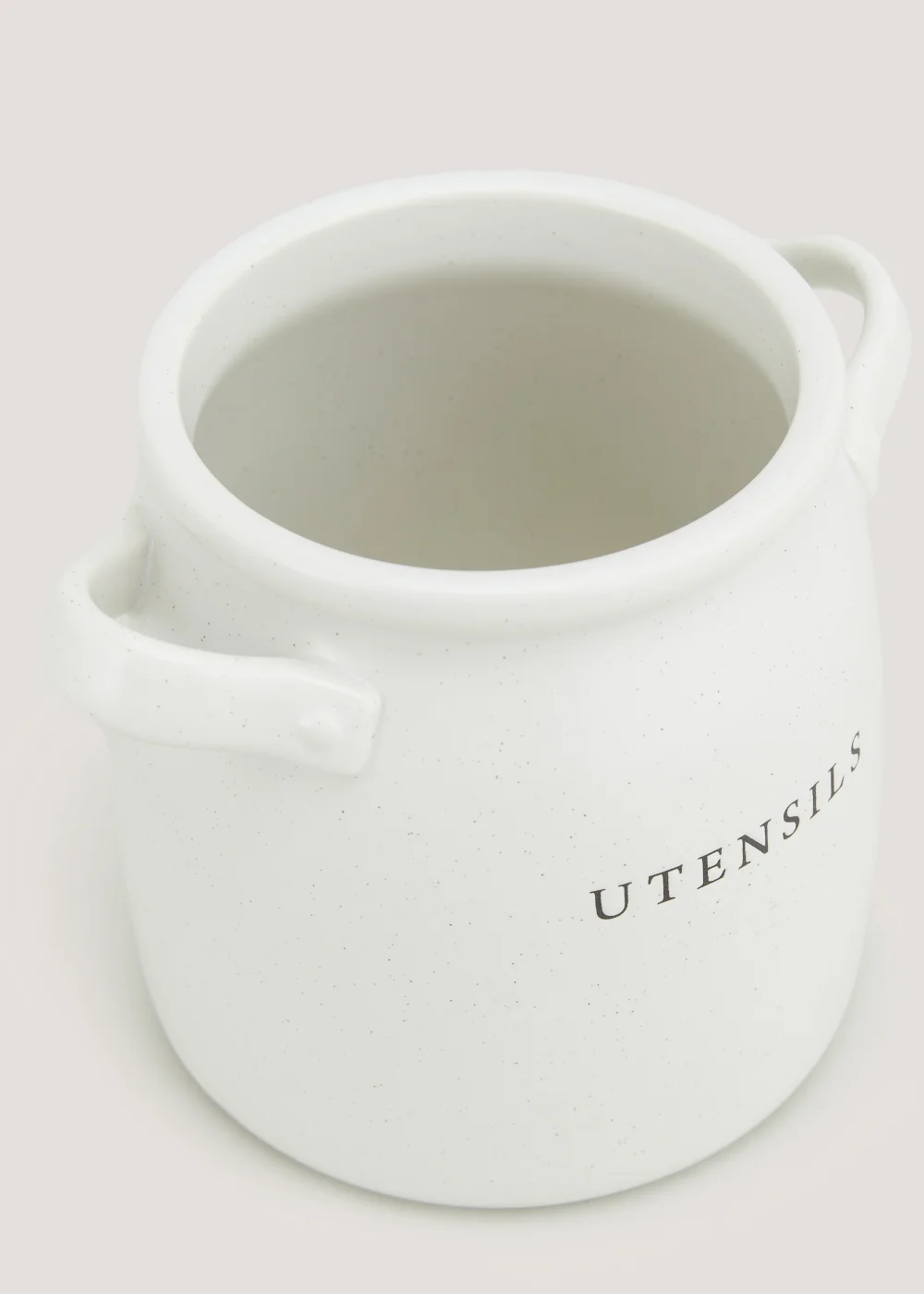 Cream Speckle Utensil Pot (14cm x 13cm) Image 2