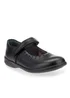 Start-Rite Mary Jane Black Leather Riptape School Shoes - 10.5 F Image 2