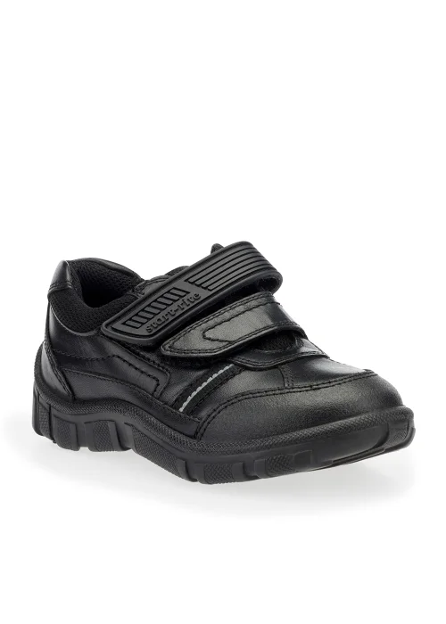 Start-Rite Luke Black School Shoes (Wide Fit G) - 2 G Image 2
