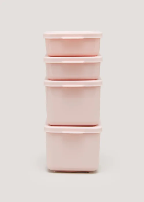 4 Pack Pink Snack Pots Image 2