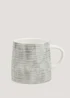 Grey Pattern Mug (8.5cm x 8cm) Image 1
