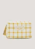 Yellow Gingham Mum Makeup Bag Image 1