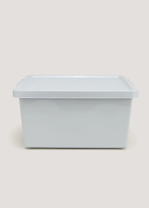 Grey Plastic Storage Box (27L) Image 1