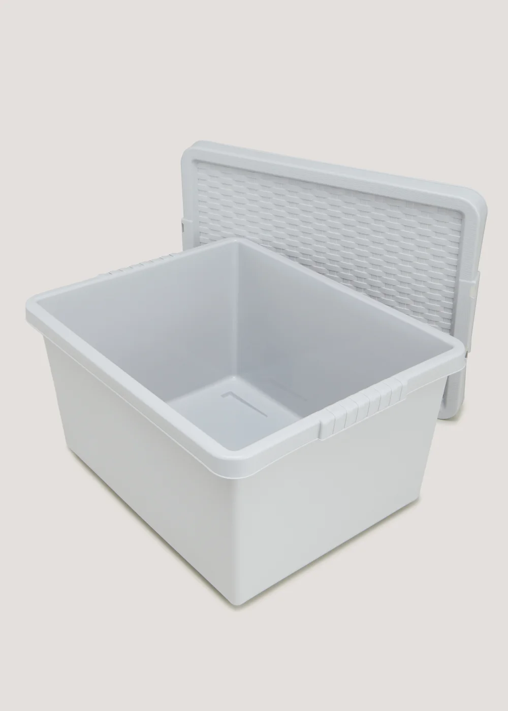Grey Plastic Storage Box (27L) Image 2