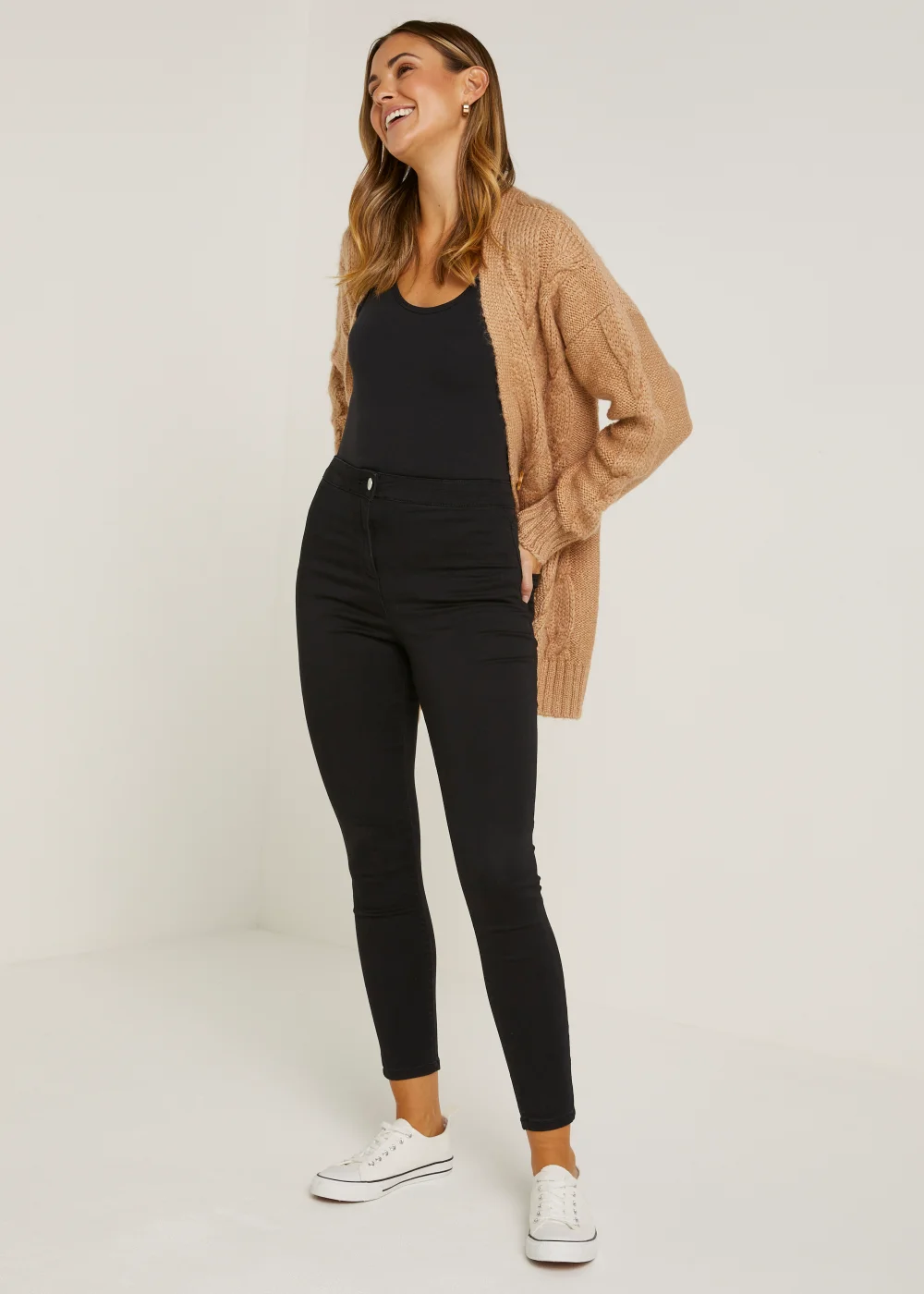 Petite Black Jessie High Rise Skinny Jeans - 6 Image 1
