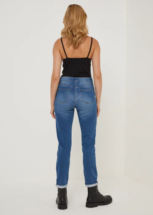 Papaya Petite Jolie Mid Wash Relaxed Skinny Jeans - 6 Image 3
