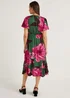 Et Vous Green Floral Satin Wrap Dress - 8 Image 2