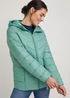 Green Short Padded Coat - 8 Image 3