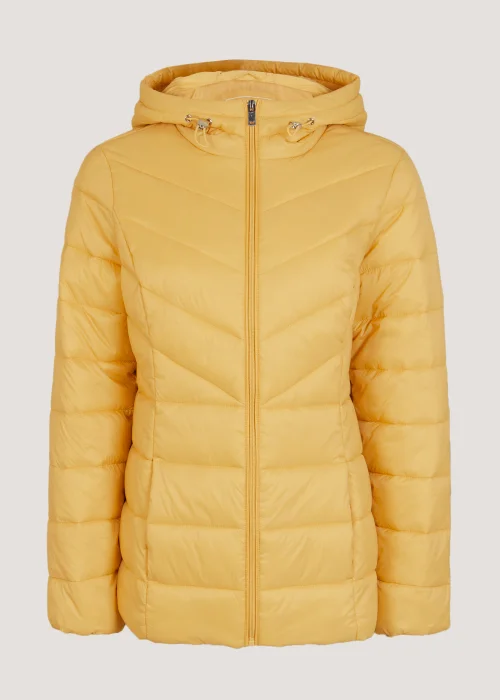 Mustard Short Padded Coat - 8 Image 5