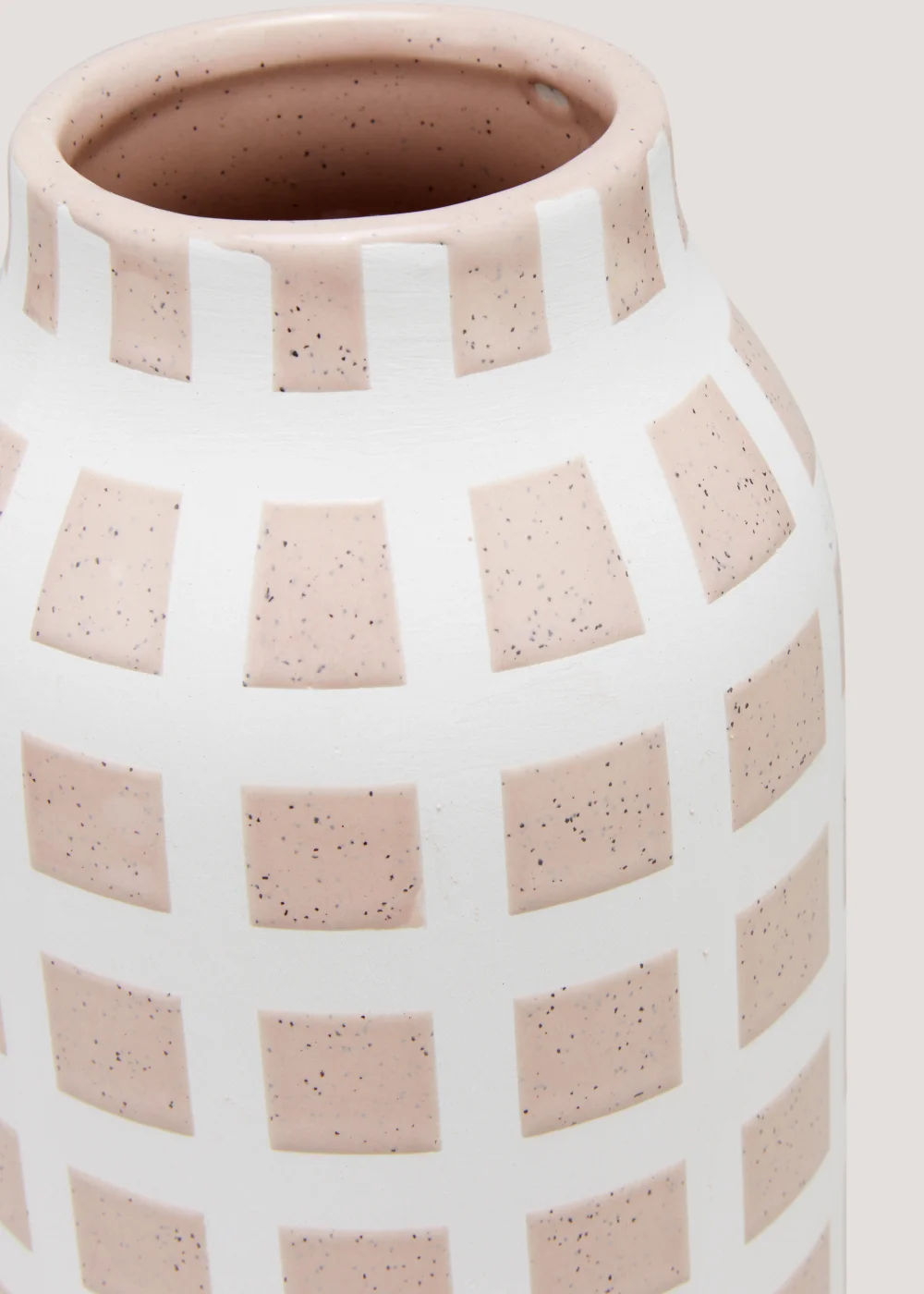 Check Embossed Vase (30cm x 11cm) Image 2