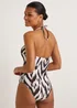 Brown Animal Print Swimsuit - Size 8 Image 2