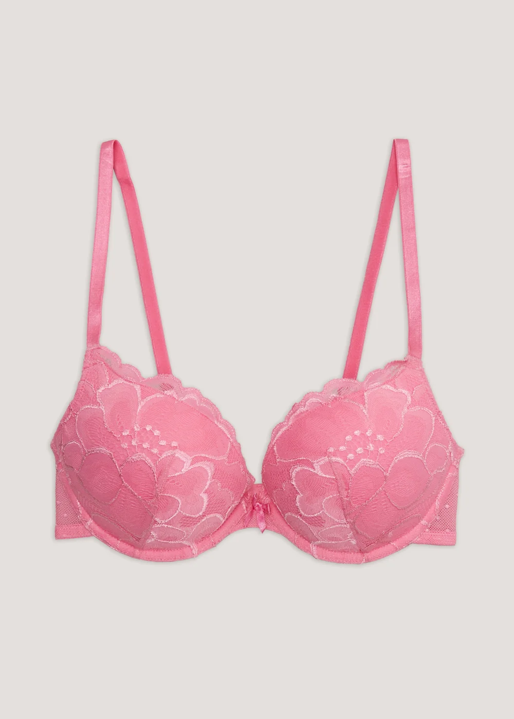 Pink Floral Super Enhance Bra - 32A Image 4