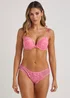 Pink Floral Super Enhance Bra - 32A Image 3