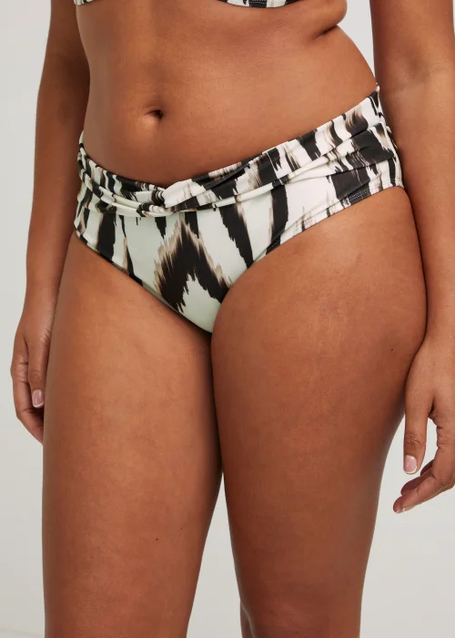 Brown Animal Print Bikini Bottoms - Size 8 Image 4