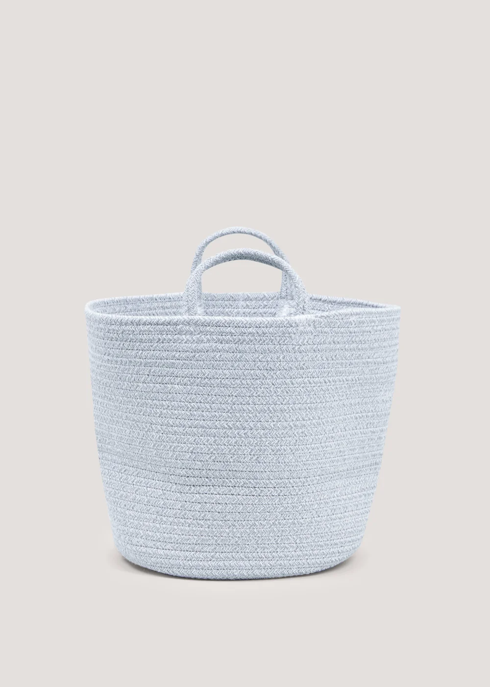 Grey Cotton Rope Basket (35cm x 28cm) Image 1