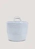 Grey Cotton Rope Basket (35cm x 28cm) Image 1