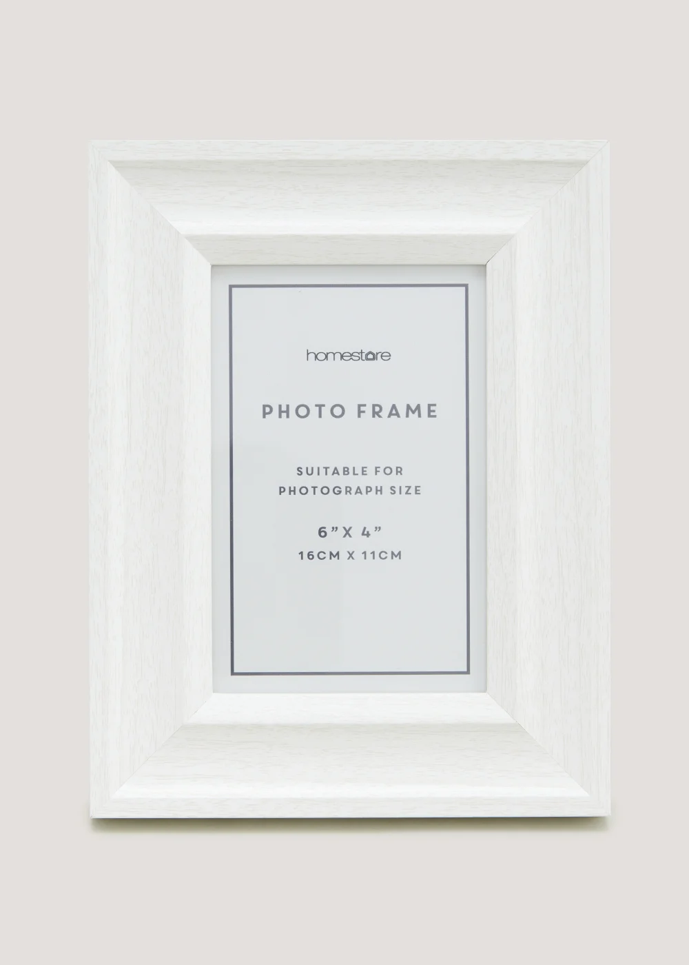 White Wash Photo Frame (4x6in) Image 1