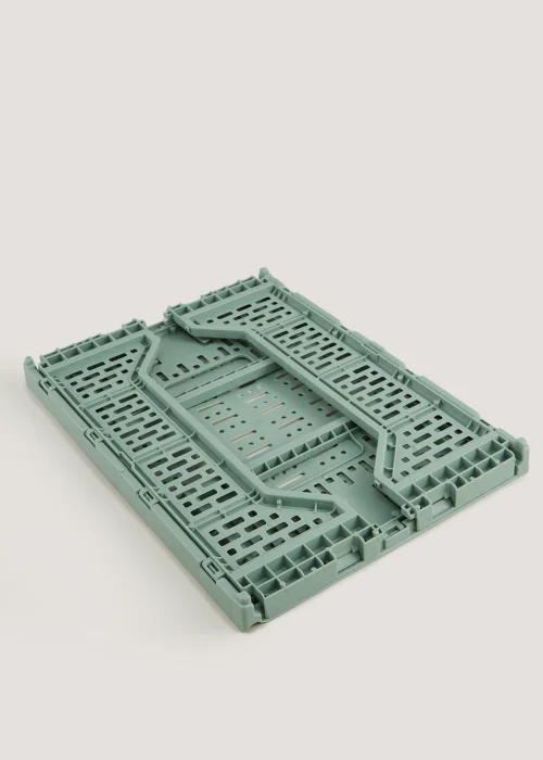 Green Large Collapsible Storage Basket (14cm x 40cm x 29.5cm) Image 2