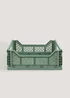 Green Large Collapsible Storage Basket (14cm x 40cm x 29.5cm) Image 1