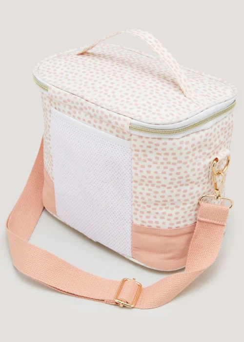 Pink Dash Print Lunch Bag (19cm x 25.5cm x 12cm) Image 2