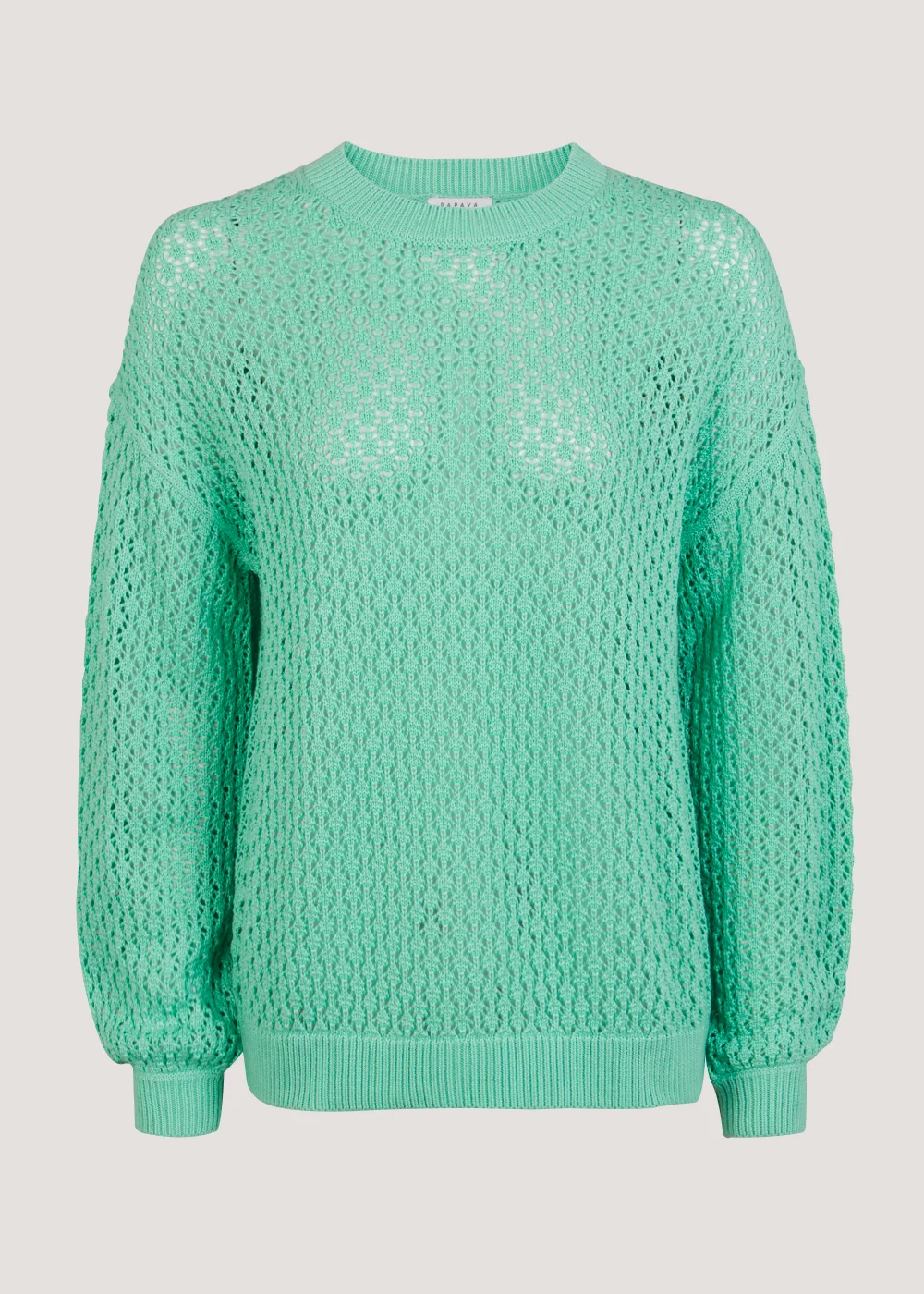 Green Open Stitch Jumper - S Image 2