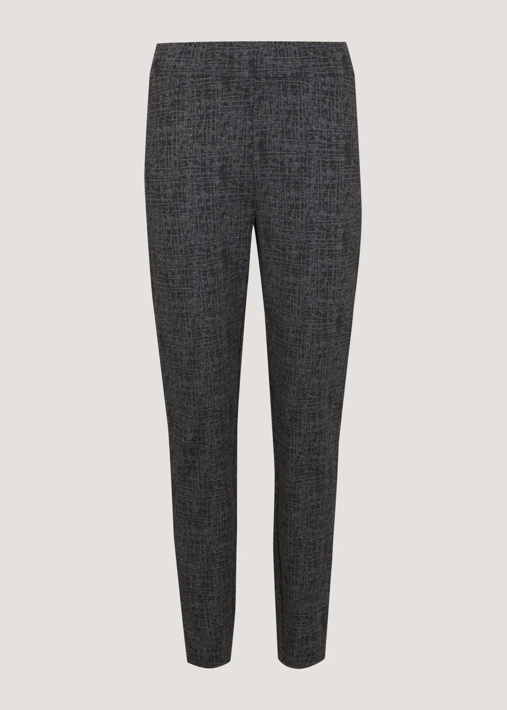 Black Print Ponte Leggings - 8 Image 3