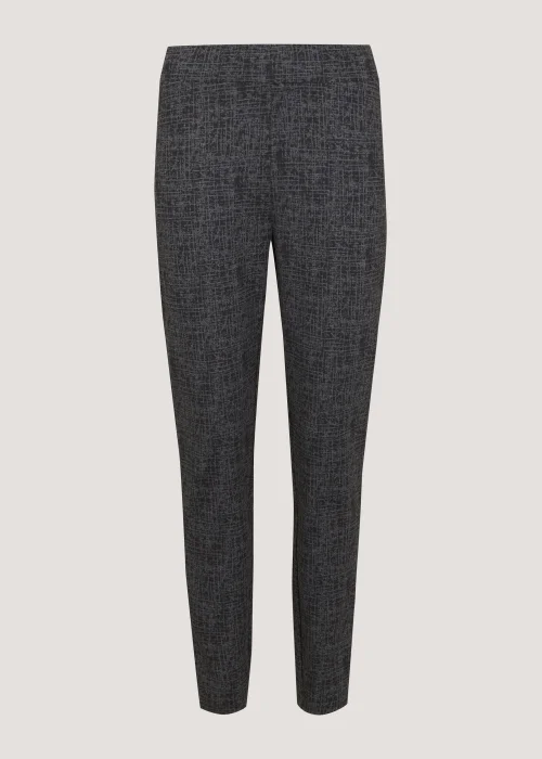 Black Print Ponte Leggings - 8 Image 3