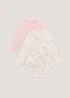 Baby 2 Pack Frill Bodysuits (Tiny Baby-18mths) - 0-3 months Image 1