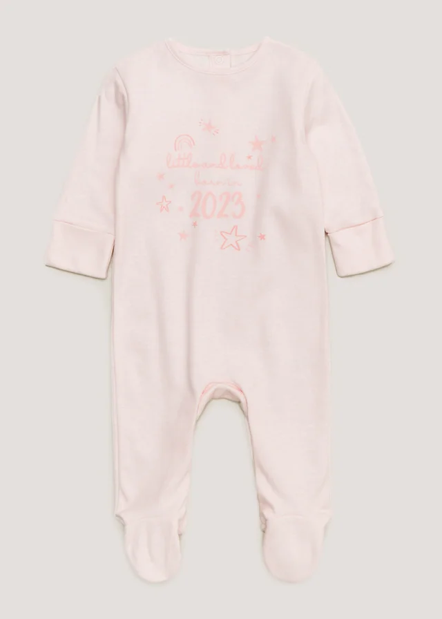 Baby Pink Born in 2023 Sleepsuit (Tiny Baby-18mths)