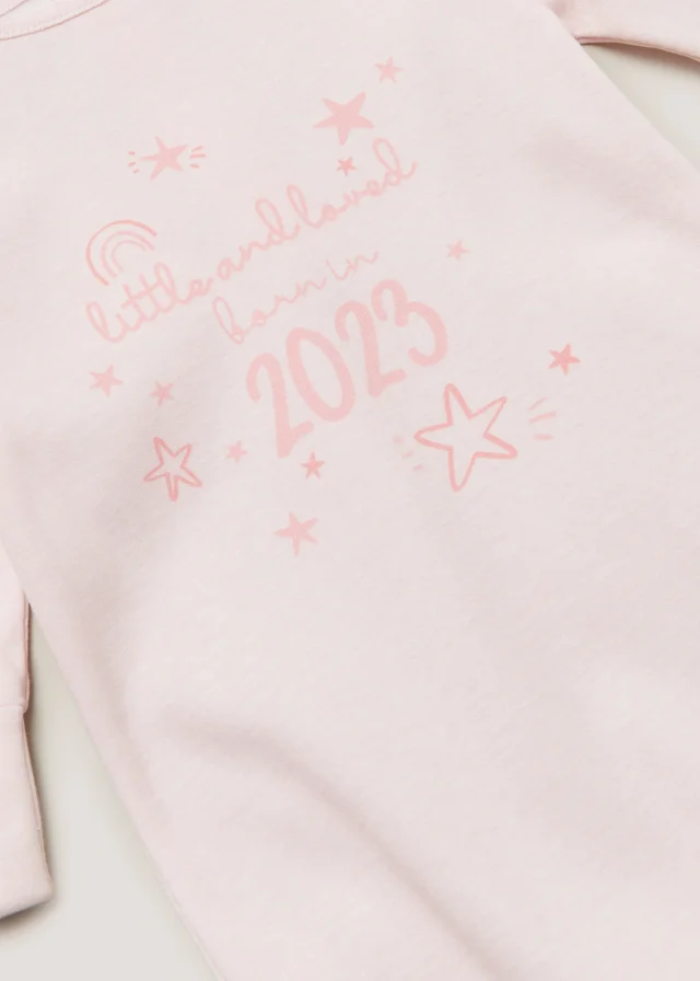Baby Pink Born in 2023 Sleepsuit (Tiny Baby-18mths)