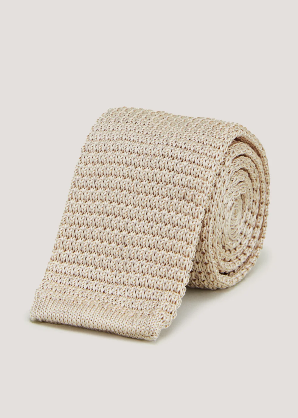 Taylor & Wright Champagne Knitted Tie - One Size Image 1