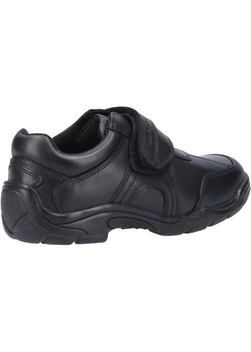 Boys Hush Puppies Arlo Junior Black School Shoes (Younger 10-Older 2) - Size 10 Infants Image 2