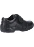 Boys Hush Puppies Arlo Junior Black School Shoes (Younger 10-Older 2) - Size 10 Infants Image 2