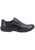 Boys Hush Puppies Elijah Black School Shoes (Older 3-6) - Size 4 Image 1