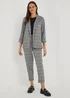 Grey Check Ponte Blazer - 8 Image 2