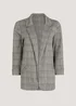 Grey Check Ponte Blazer - 8 Image 3