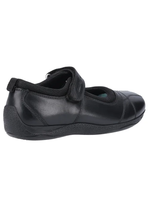 Girls Hush Puppies Junior Black School Shoes (Younger 10-Older 2) - Size 2 Image 2