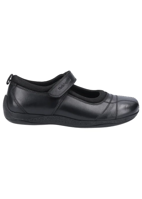 Girls Hush Puppies Junior Black School Shoes (Younger 10-Older 2) - Size 2 Image 1