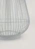 Grey Curve Wire Lantern (30cm x 14cm) Image 2
