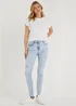April Vintage Wash Ankle Grazer Ripped Super Skinny Jeans - Size 8 Image 3