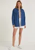 White Paperbag Denim Shorts - 8 Image 4