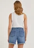 Mid Wash Ripped Denim Shorts - 8 Image 3