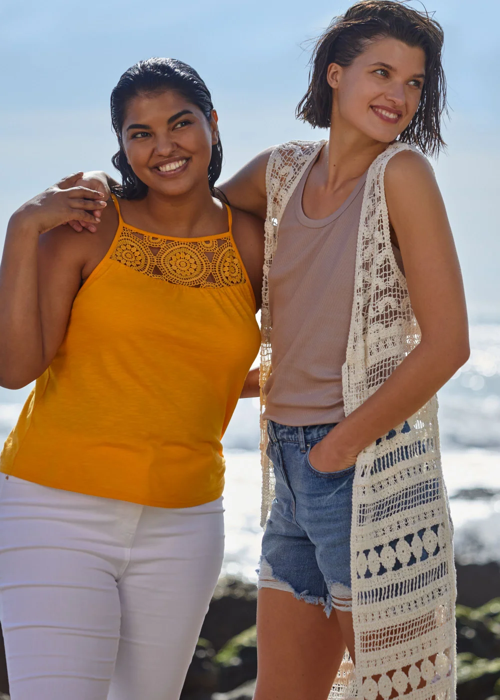 Mid Wash Ripped Denim Shorts - 8 Image 6
