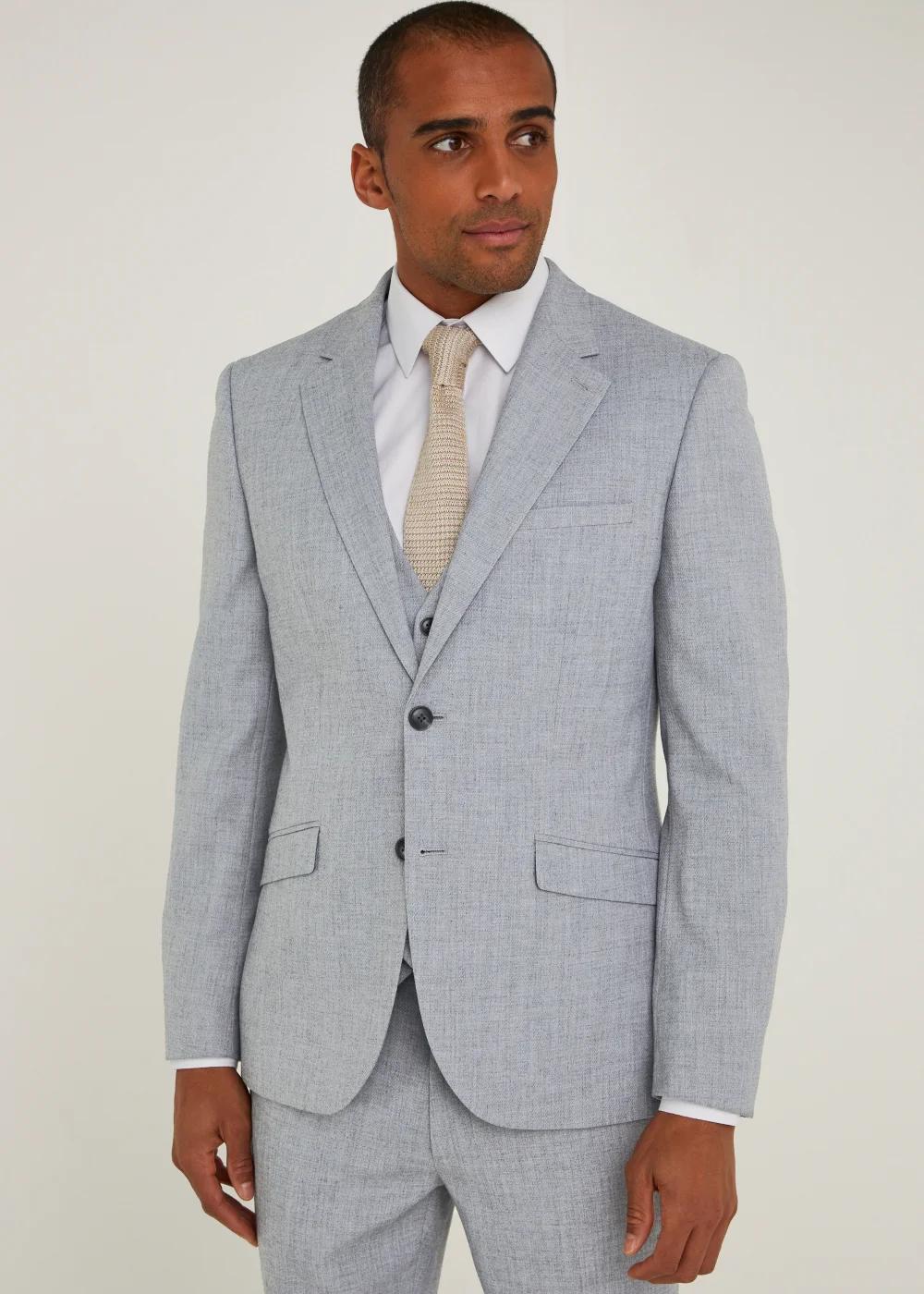 Taylor & Wright Hanks Grey Slim Fit Suit Jacket - 36 Chest Regular Image 1