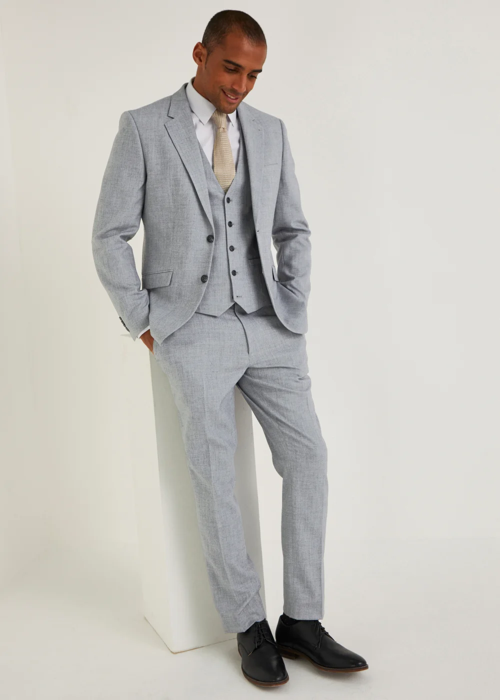 Taylor & Wright Hanks Grey Slim Fit Suit Jacket - 36 Chest Regular Image 4