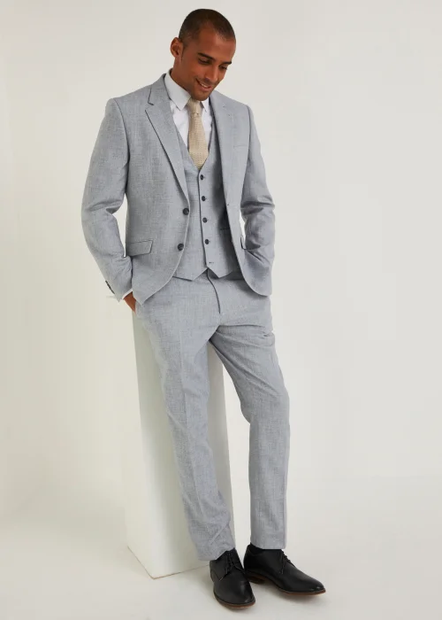 Taylor & Wright Hanks Grey Slim Fit Suit Jacket - 36 Chest Regular Image 4