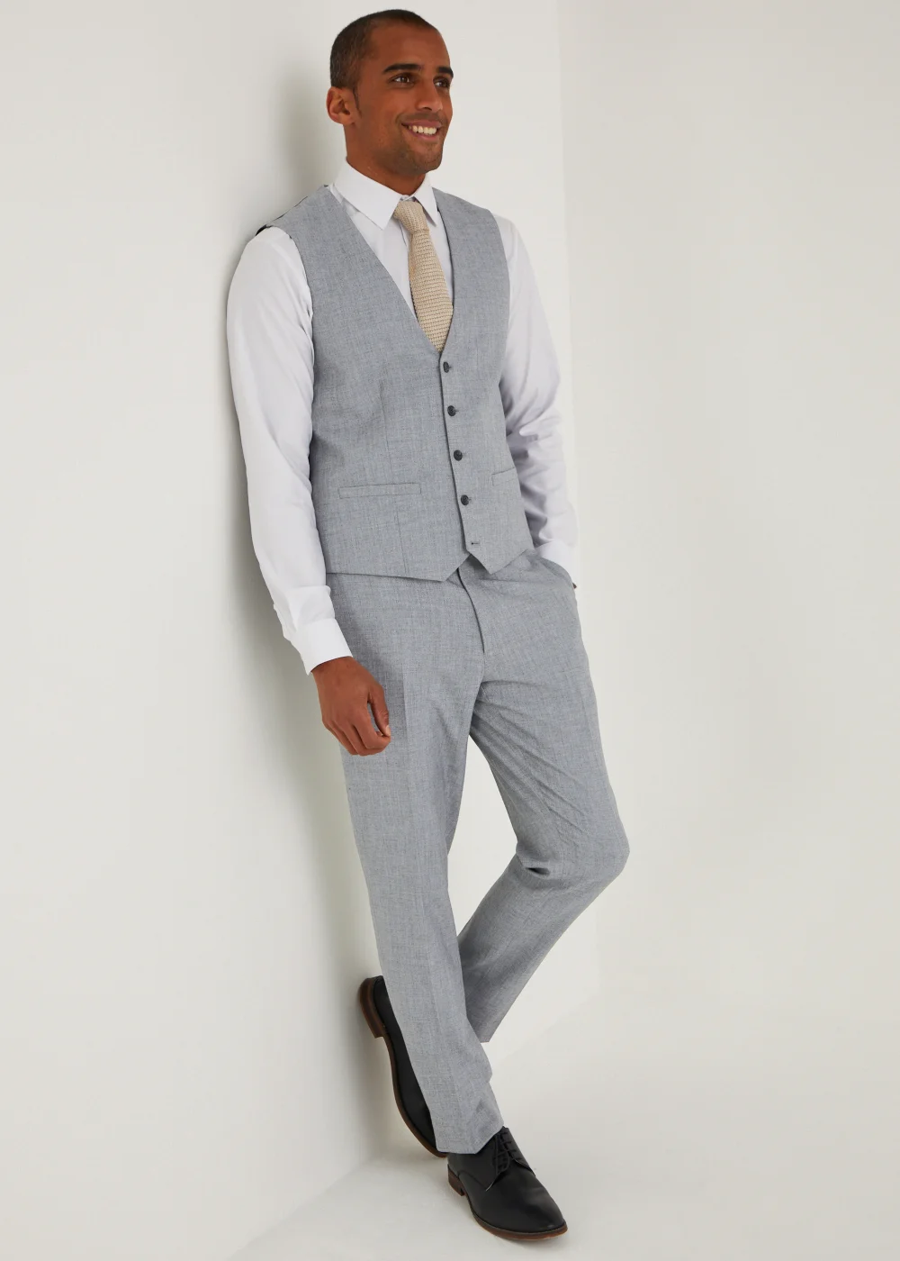 Taylor & Wright Hanks Grey Slim Fit Suit Trousers - 30 Waist 31 Leg Image 4