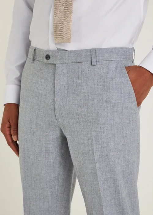 Taylor & Wright Hanks Grey Slim Fit Suit Trousers - 30 Waist 31 Leg Image 3