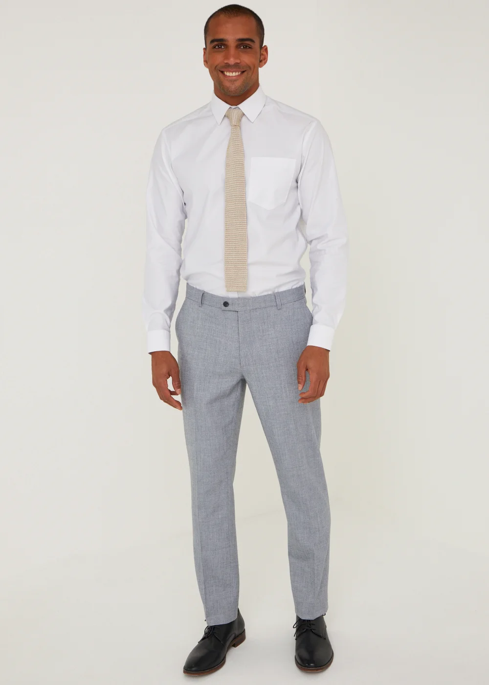 Taylor & Wright Hanks Grey Slim Fit Suit Trousers - 30 Waist 31 Leg Image 1